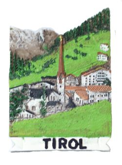Souvenir Magnet Österreich Wien Geige - 14x14cm Acryl Kühlschrankmagnet